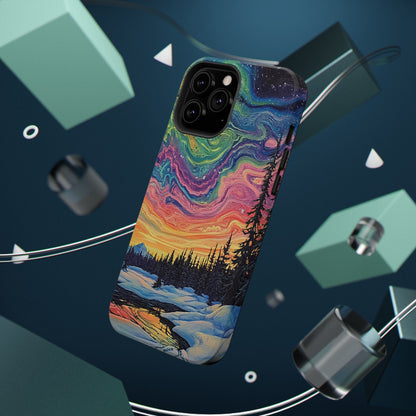 Nature-Inspired Impact-Resistant Phone Case - Vibrant Galaxy Sky Design