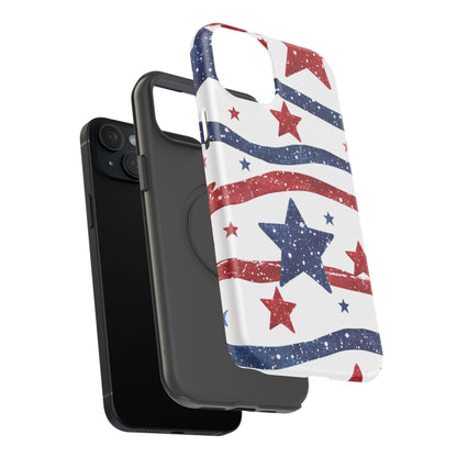 Stars & Stripes Design Impact-Resistant Phone Case