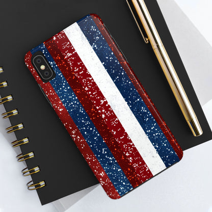 Patriotic Glitter Tough Phone Case