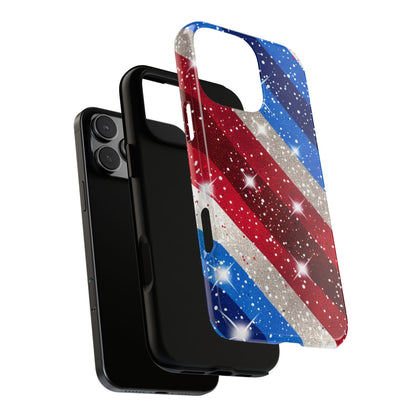 Glittery Patriotic Phone Case - Tough Cases