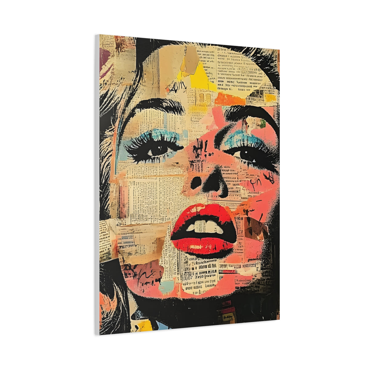 Canvas Wall Art Print, Retro Pop Culture Women 3 - Modern Home Decor, Wall Art, Gift for Art Lovers, Pop Art, Unique Gift for Her