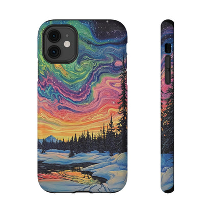 Nature-Inspired Impact-Resistant Phone Case - Vibrant Galaxy Sky Design