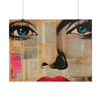 Retro Pop Culture Woman Poster 13 ,  Comic Wall Art