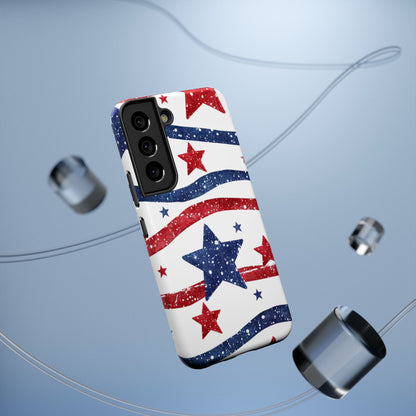 Stars & Stripes Design Impact-Resistant Phone Case