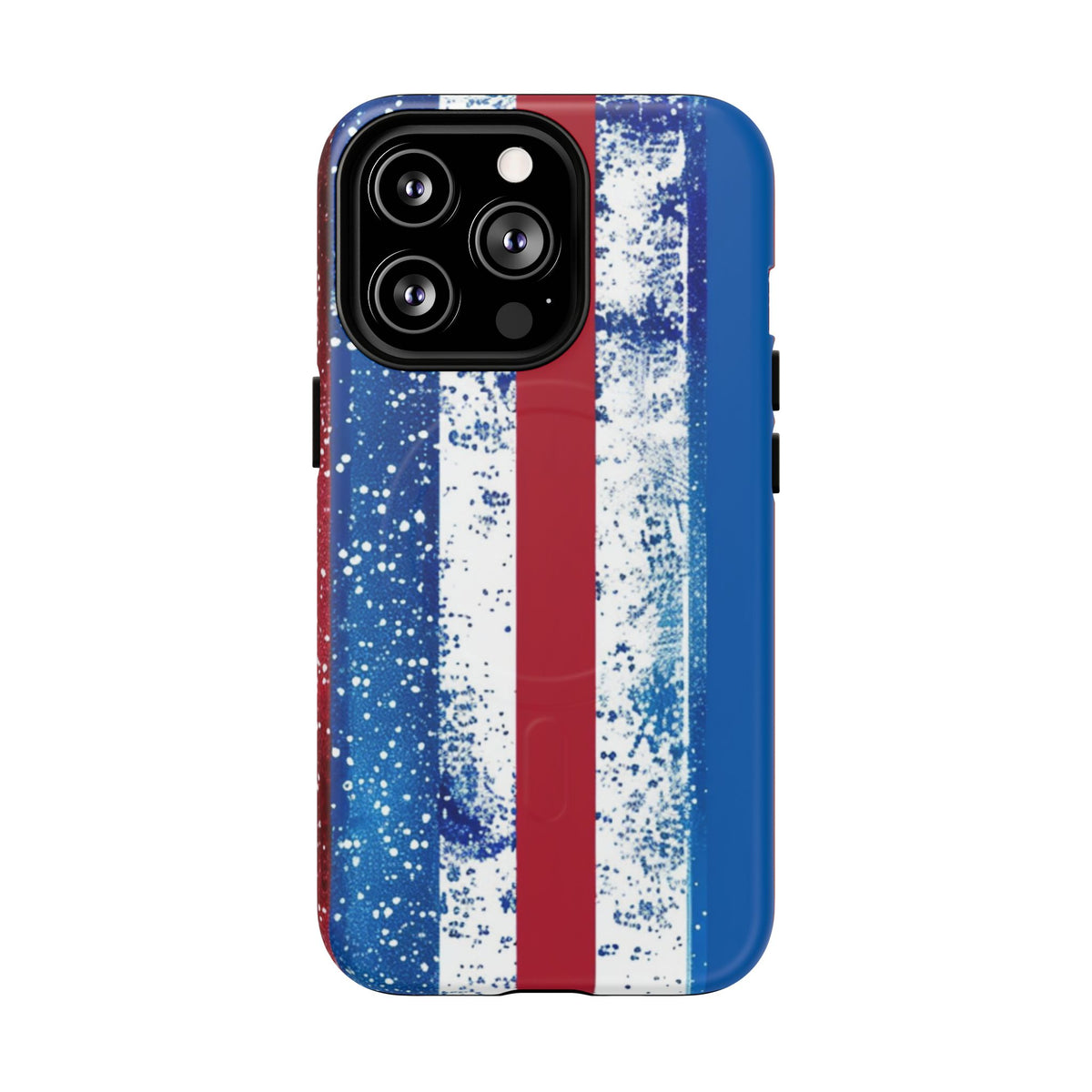 Patriotic Stripes Phone Case | Bold American Flag Design -Tough Magnetic iPhone Cover