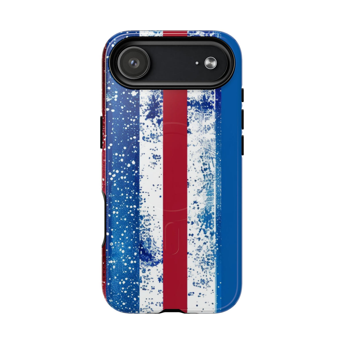 Patriotic Stripes Phone Case | Bold American Flag Design -Tough Magnetic iPhone Cover