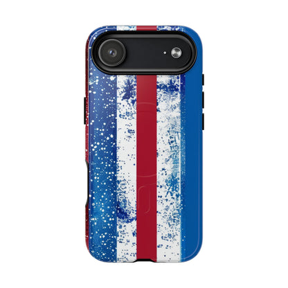 Patriotic Stripes Phone Case | Bold American Flag Design -Tough Magnetic iPhone Cover