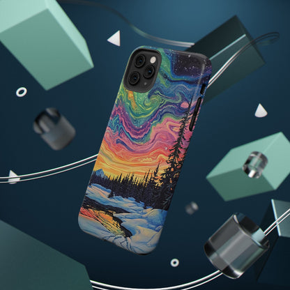 Nature-Inspired Impact-Resistant Phone Case - Vibrant Galaxy Sky Design