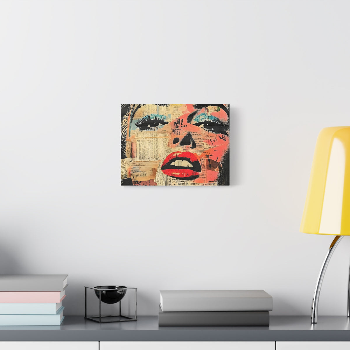 Canvas Wall Art Print, Retro Pop Culture Women 3 - Modern Home Decor, Wall Art, Gift for Art Lovers, Pop Art, Unique Gift for Her