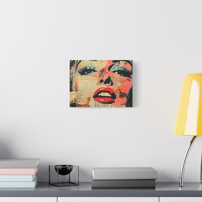 Canvas Wall Art Print, Retro Pop Culture Women 3 - Modern Home Decor, Wall Art, Gift for Art Lovers, Pop Art, Unique Gift for Her