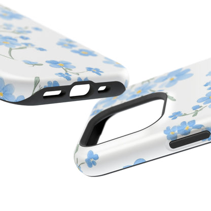 Blue Flower Design Floral Phone Case