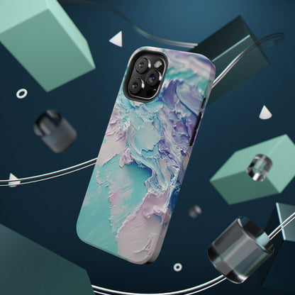 Aqua Abstract Impact-Resistant Phone Case