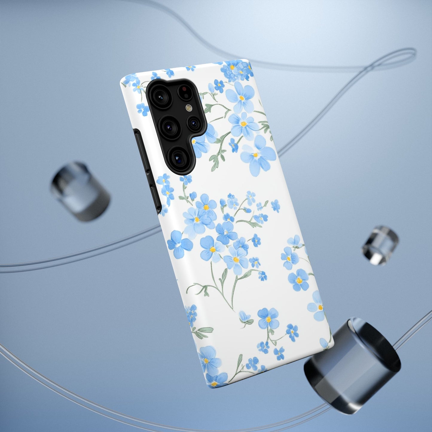 Blue Flower Design Floral Phone Case