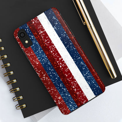 Patriotic Glitter Tough Phone Case