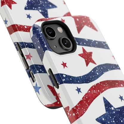 Stars & Stripes Design Impact-Resistant Phone Case