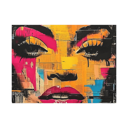 Canvas Wall Art - Retro Pop Culture Women 1