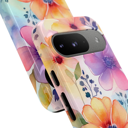 Phone Case - Spring Flower Watercolor Tough Case