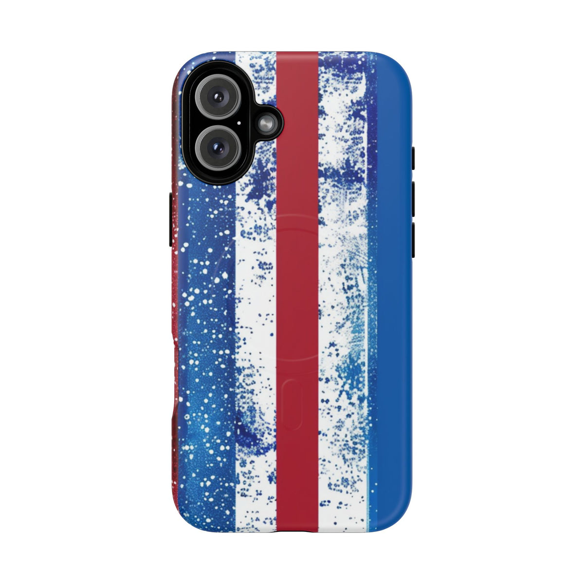 Patriotic Stripes Phone Case | Bold American Flag Design -Tough Magnetic iPhone Cover