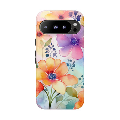 Phone Case - Spring Flower Watercolor Tough Case