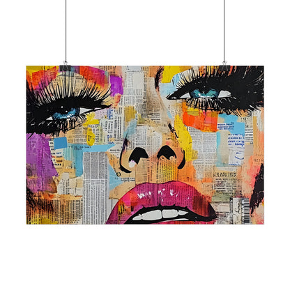 Pop Culture Woman 1 -Vibrant Art Prints,  Fashion Poster,