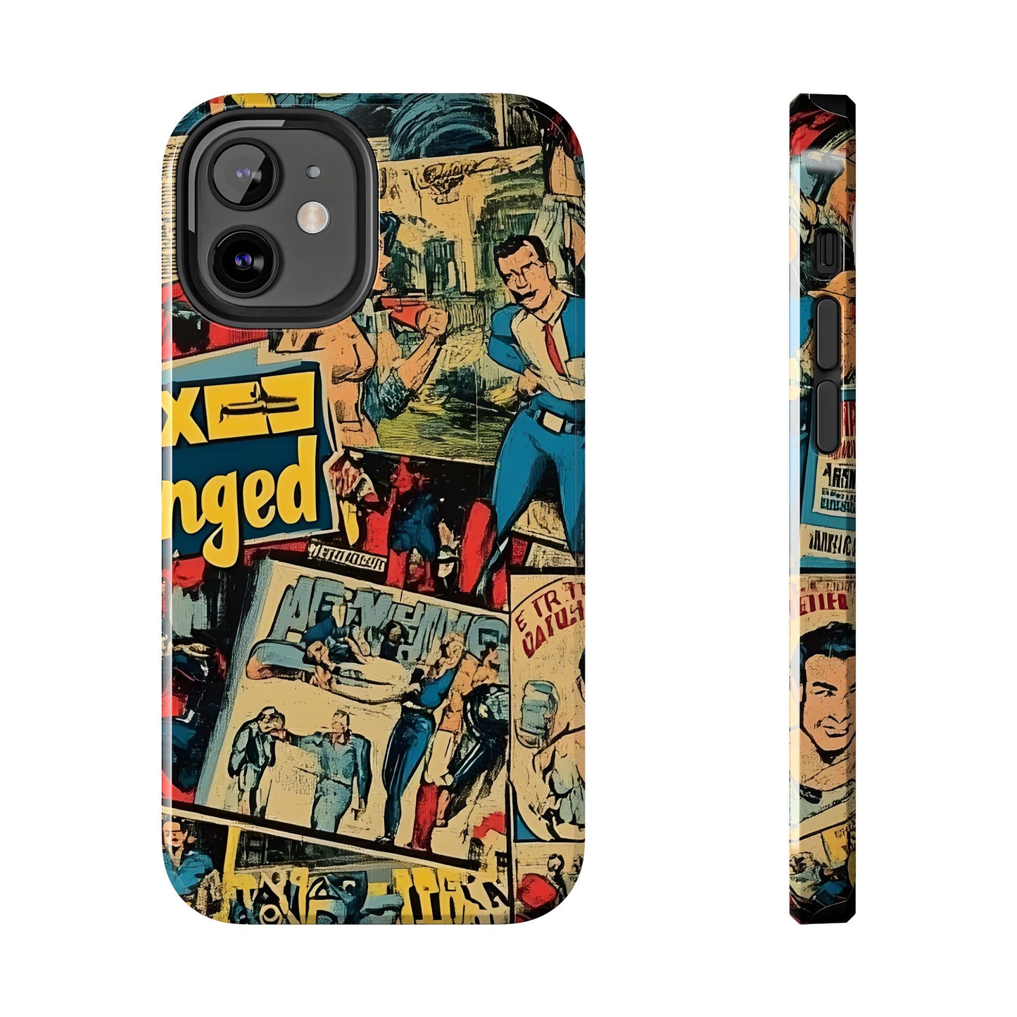 Vintage Comic - Tough Phone Cases, Superhero Phone Covers