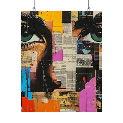 Wall Art Poster - Retro Pop Culture Woman 14 Comic Book Style