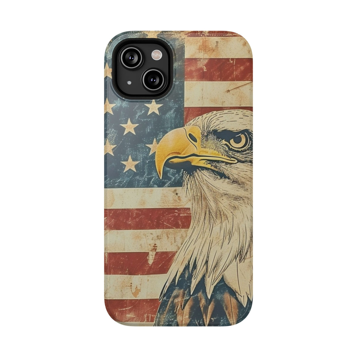 Eagle American Flag Phone Case - Impact-Resistant, Patriotic Design