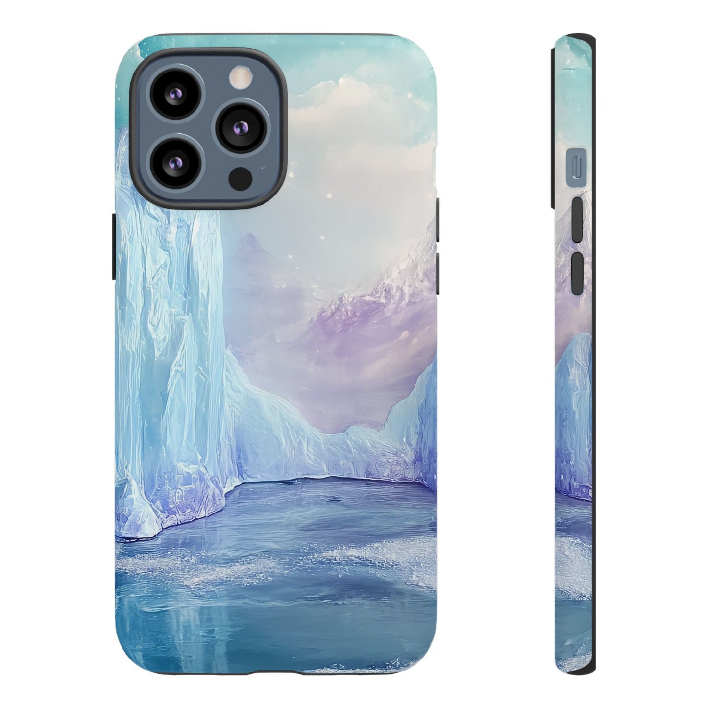 Artistic Phone Case with Iceberg Design