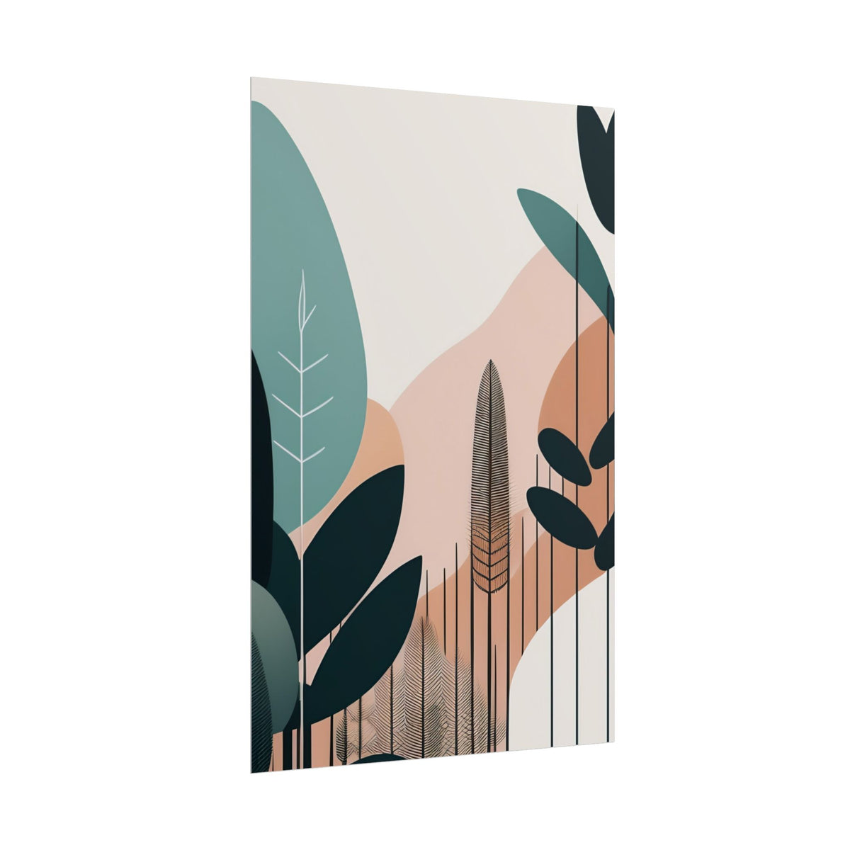 Mid- century nature design poster