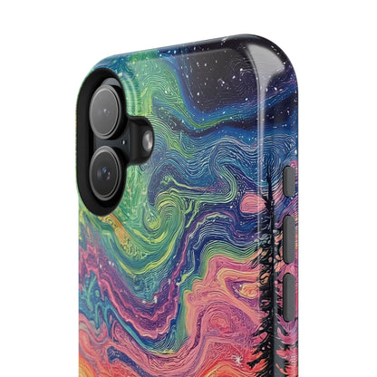 Nature-Inspired Impact-Resistant Phone Case - Vibrant Galaxy Sky Design