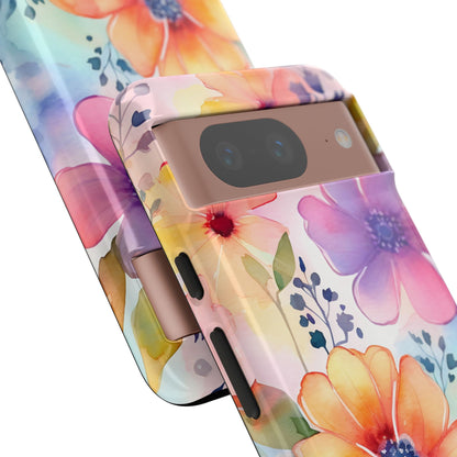 Phone Case - Spring Flower Watercolor Tough Case