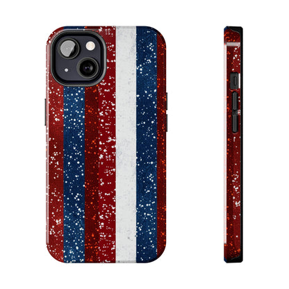 Patriotic Glitter Tough Phone Case
