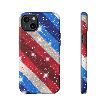 Glittery Patriotic Phone Case - Tough Cases