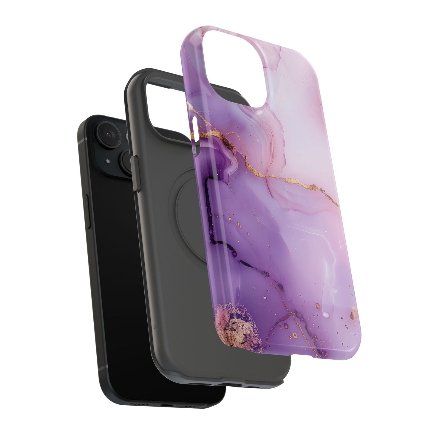 Elegant Purple Marble iPhone Case