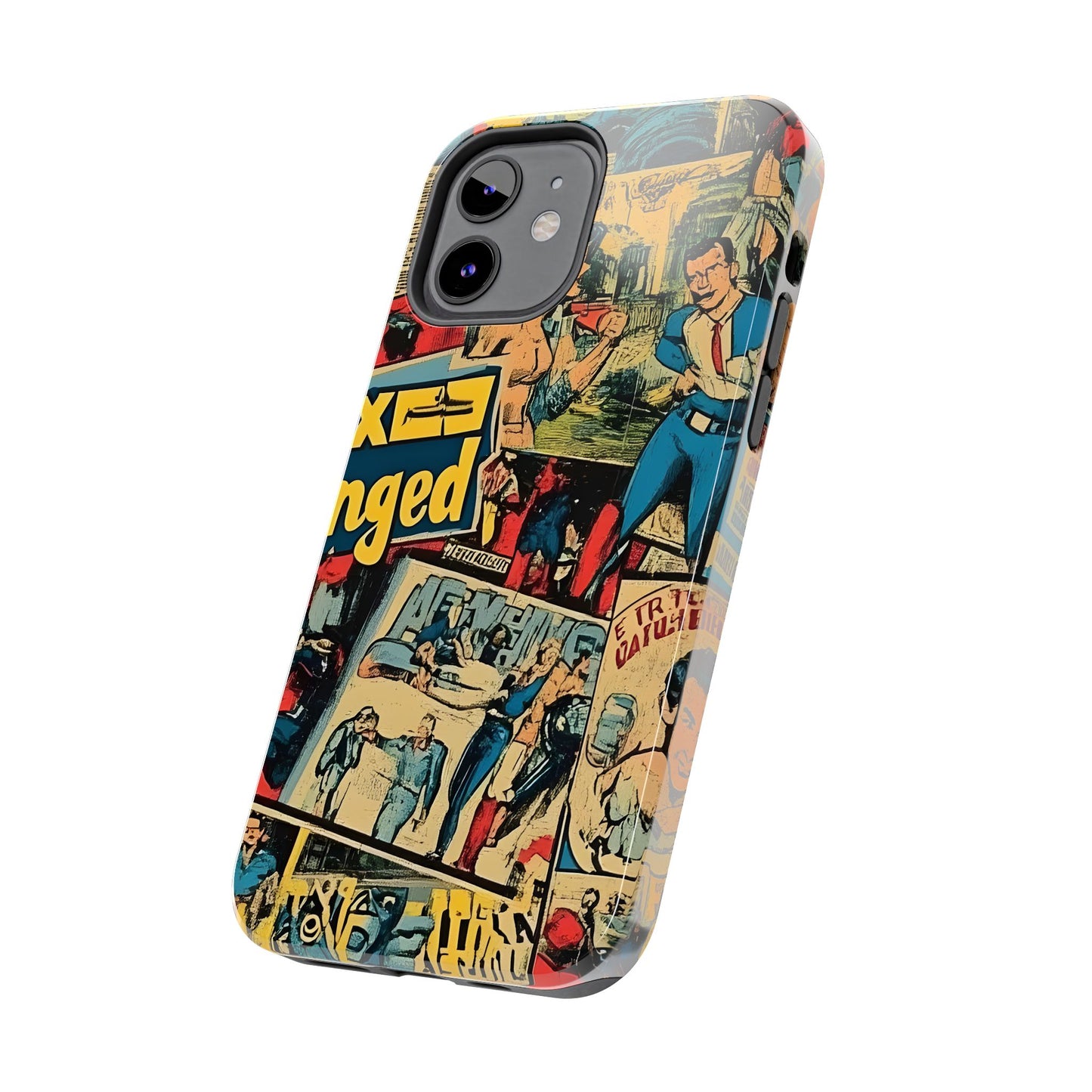 Vintage Comic - Tough Phone Cases, Superhero Phone Covers
