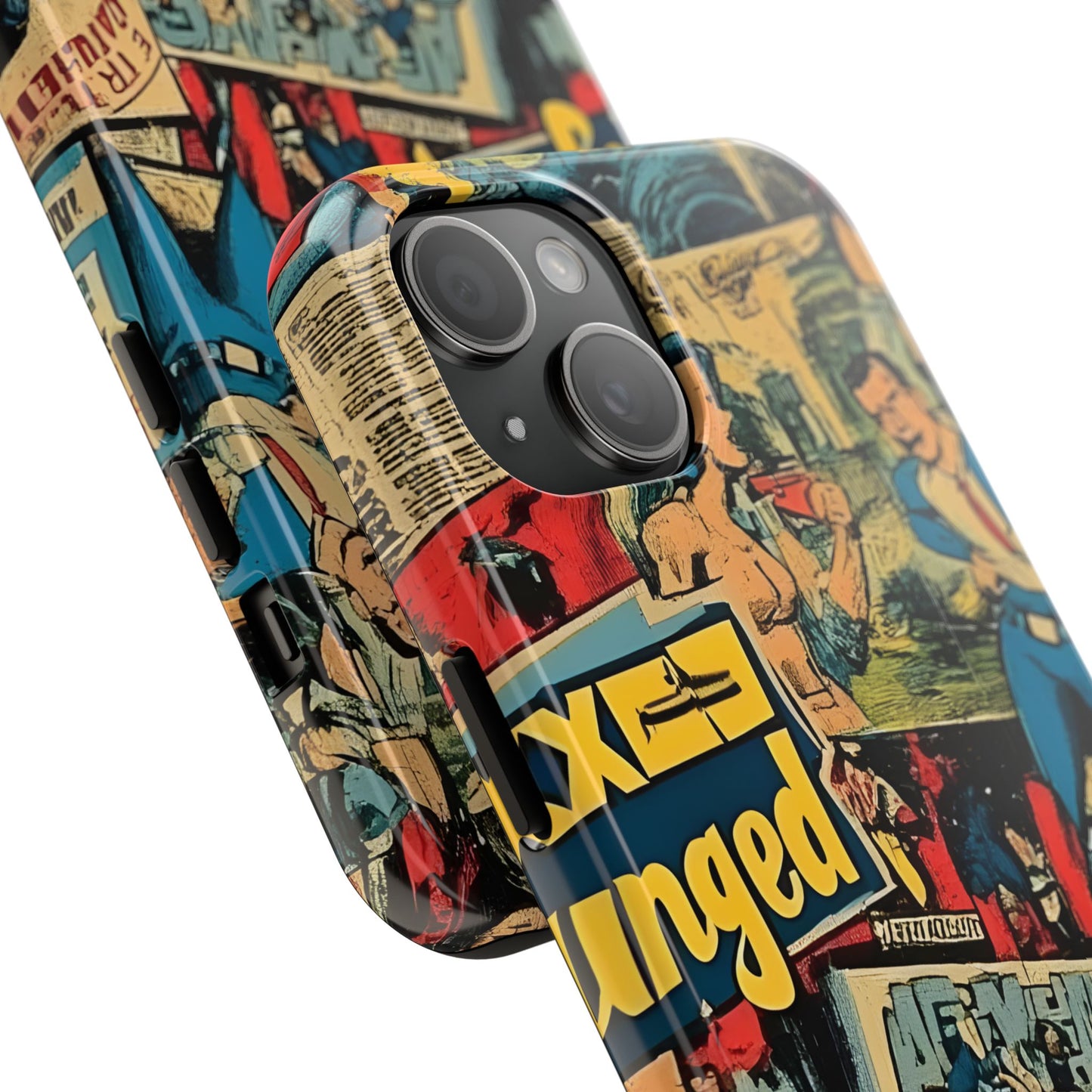 Vintage Comic - Tough Phone Cases, Superhero Phone Covers