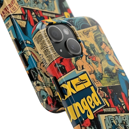 Vintage Comic - Tough Phone Cases, Superhero Phone Covers