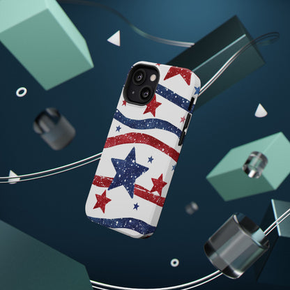 Stars & Stripes Design Impact-Resistant Phone Case