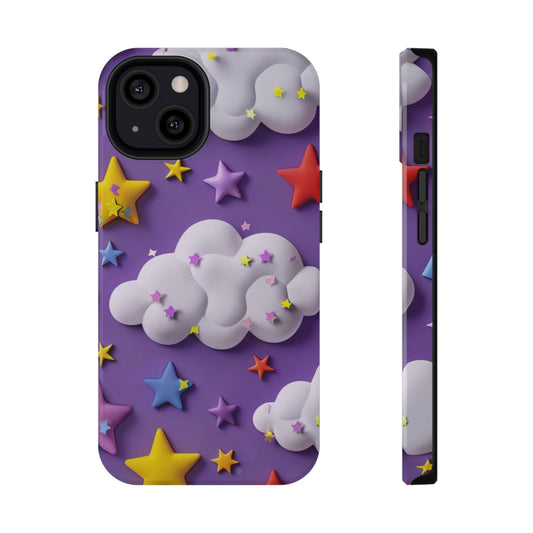 Colorful Cloud & Star Phone Case