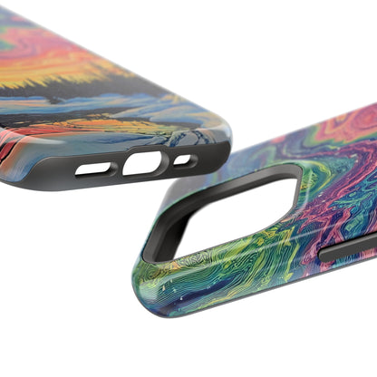 Nature-Inspired Impact-Resistant Phone Case - Vibrant Galaxy Sky Design