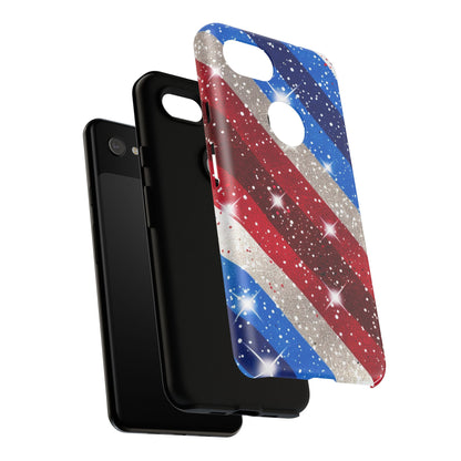 Glittery Patriotic Phone Case - Tough Cases