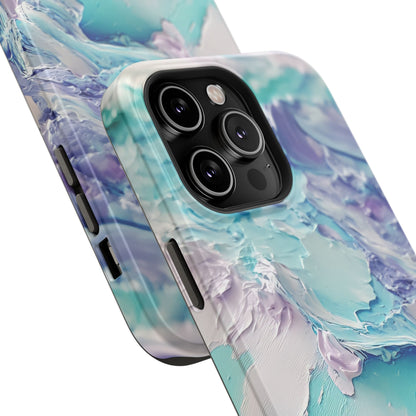Aqua Abstract Impact-Resistant Phone Case