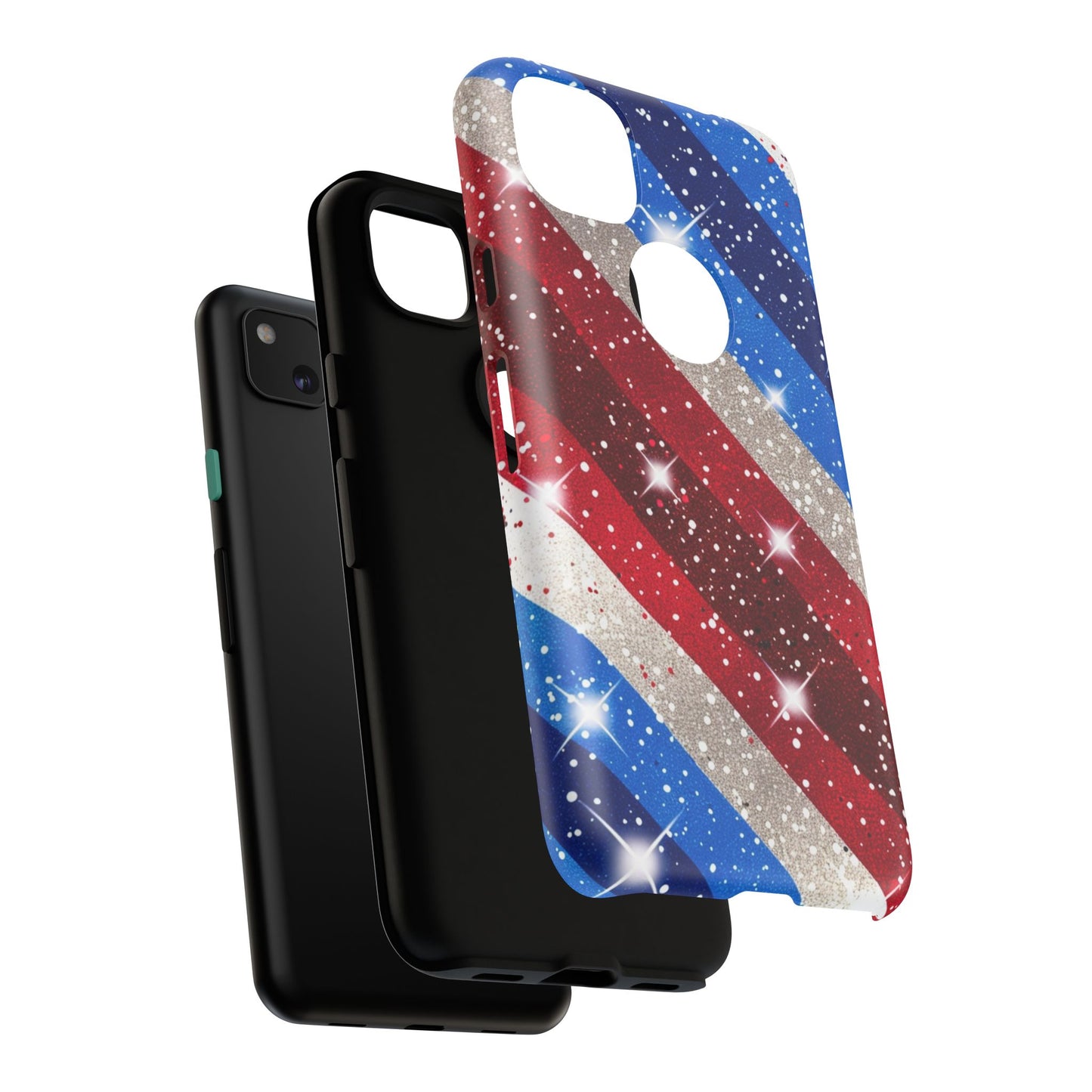 Glittery Patriotic Phone Case - Tough Cases
