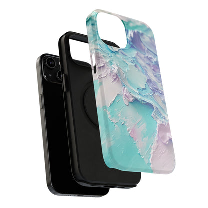 Aqua Abstract Impact-Resistant Phone Case