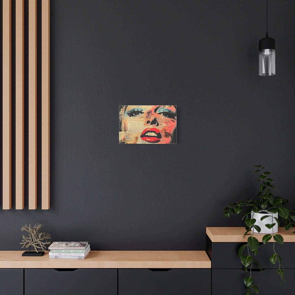 Canvas Wall Art Print, Retro Pop Culture Women 3 - Modern Home Decor, Wall Art, Gift for Art Lovers, Pop Art, Unique Gift for Her