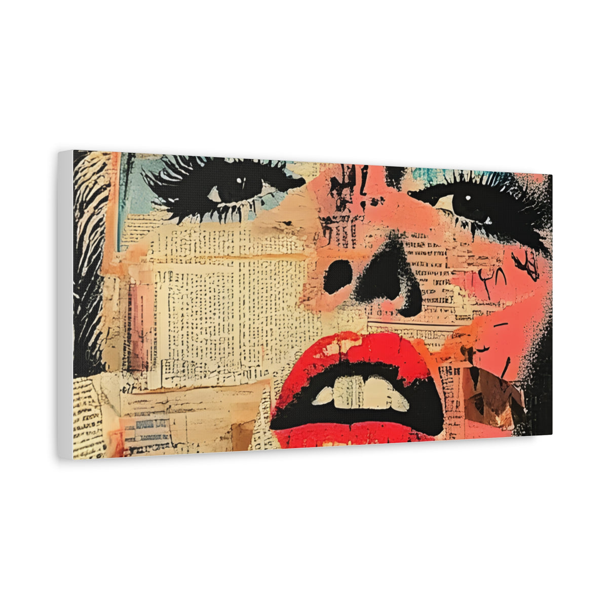 Canvas Wall Art Print, Retro Pop Culture Women 3 - Modern Home Decor, Wall Art, Gift for Art Lovers, Pop Art, Unique Gift for Her
