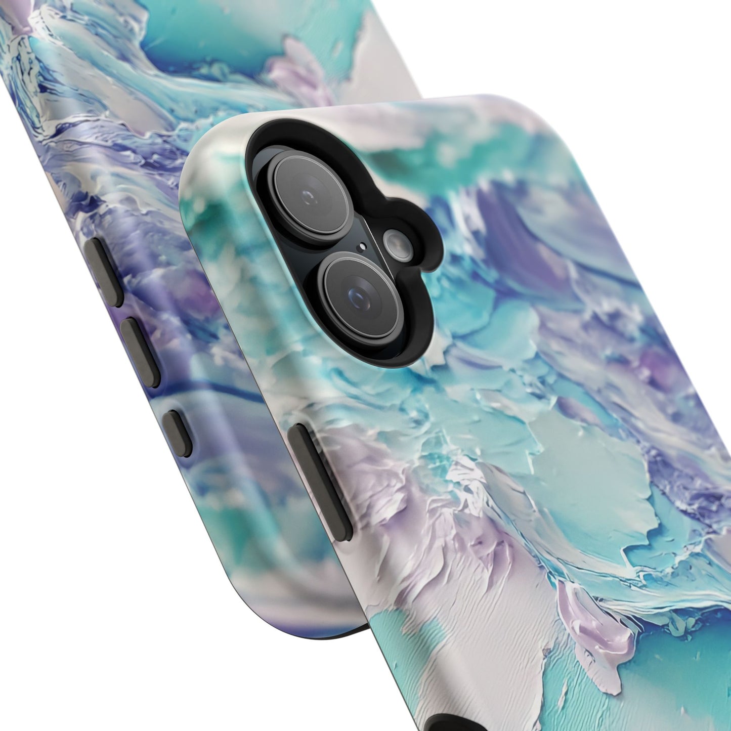 Aqua Abstract Impact-Resistant Phone Case