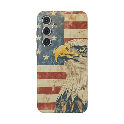Eagle American Flag Phone Case - Impact-Resistant, Patriotic Design