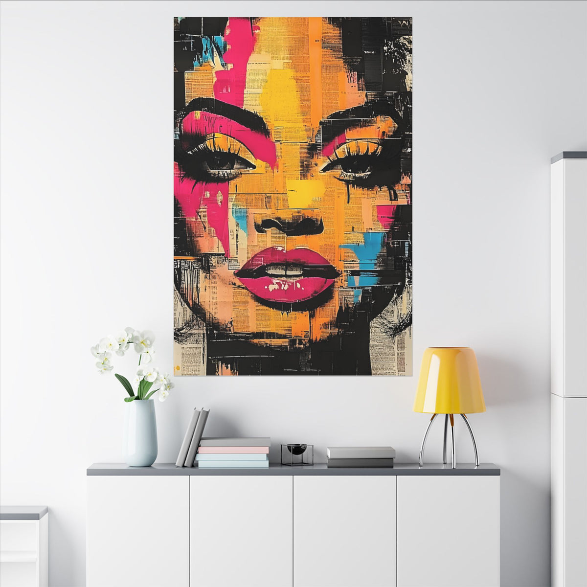 Canvas Wall Art - Retro Pop Culture Women 1
