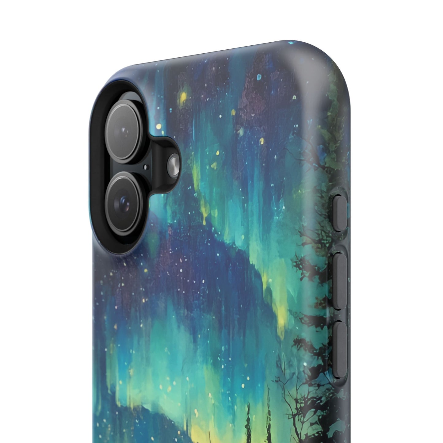 Aurora Borealis Impact-Resistant Phone Case - Durable Protection with Stunning Northern Lights Design